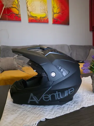 Casco de moto Aventura MTR negro