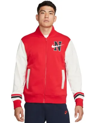 Chaqueta Bomber Nike Roja Universitaria