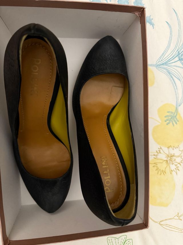 Scarpe Pollini donna tacco nero