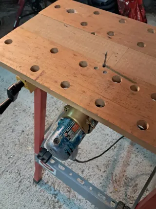 Mesa de trabajo para sierra