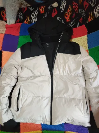 Abrigo Icono Original XL Beige/Negro