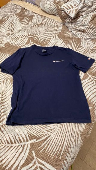 Camiseta Champion Azul Marino Manga Corta