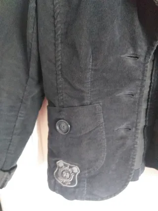 Blazer de pana estilo militar 
