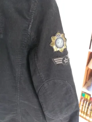 Blazer de pana estilo militar 