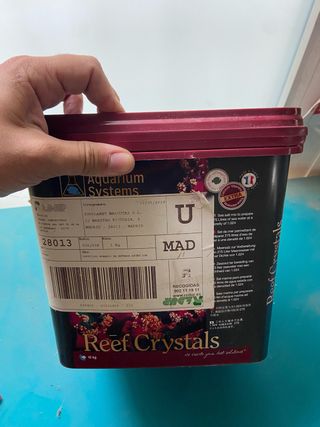 Sal Reef Crystals 10Kg para acuario marino