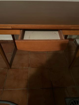 Mesa de cocina rústica y 2 sillas mesa extensible 