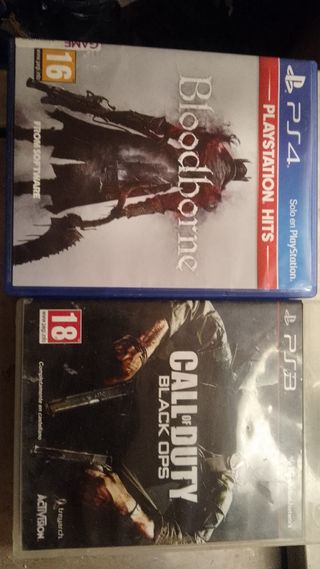 Bloodborne PS4 y Call of Duty Black Ops PS3
