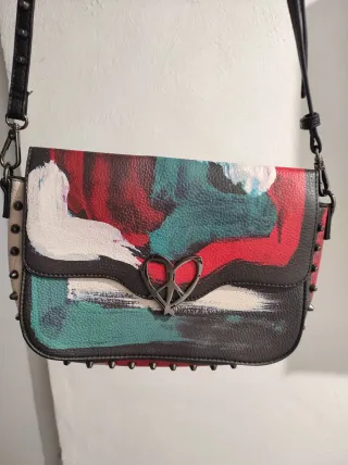 Bolso Desigual Multicolor con Tachuelas