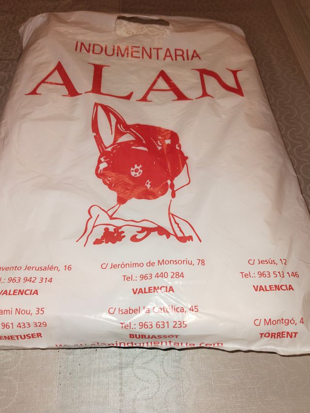 Tela corpiño fallera blanco 2mts