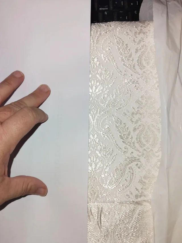 Tela corpiño fallera blanco 2mts