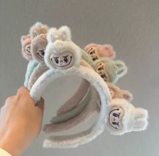 Diademas Labubu Peluche Colores Pastel