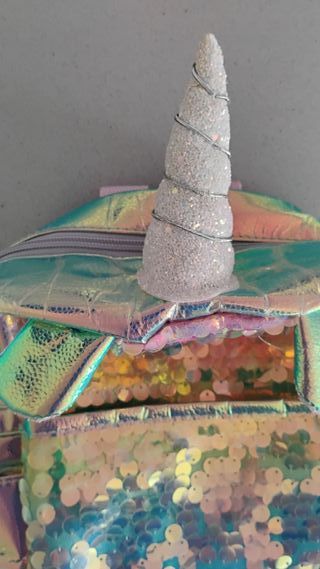 Mochila Unicornio Lentejuelas Holográfica