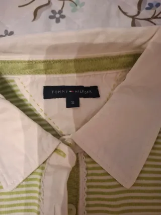 Polo rayas verde y blanco