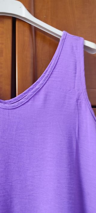 Vestido malva talla única