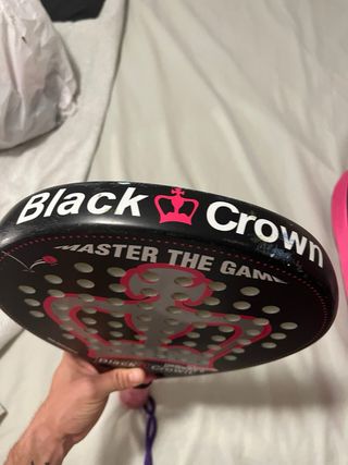 Pala de pádel Black Crown + funda