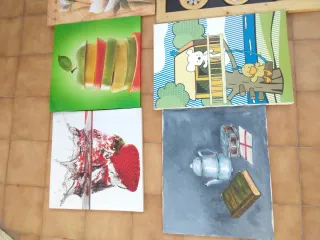 Lote de 9 cuadros decorativos