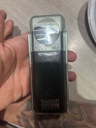 Reloj Swatch Irony Chrono Plata Negro