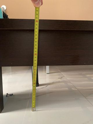 Cornice letto matrimoniale marrone