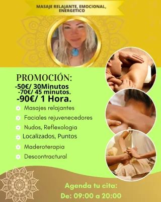 Masajes Muchos años experiencia en spas
