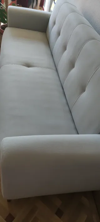Sofá Cama Beige Tela