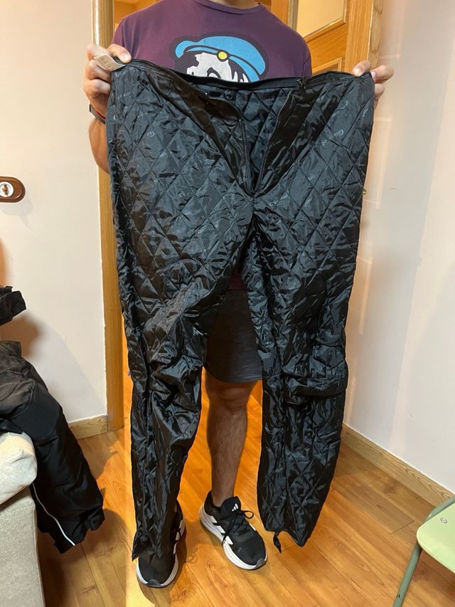 Conjunto Moto Mujer Negro/Morado