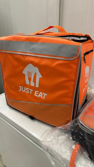 Mochila reparto Just Eat naranja 