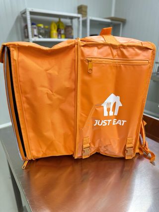 Mochila reparto Just Eat naranja 