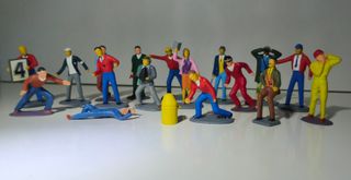 17 Muñecos figuras de Superslot Slot Scalextric