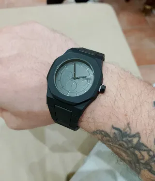 Orologio uomo nero nuovo funzionante 