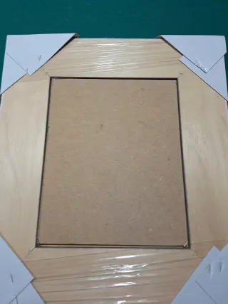 Cuadro decorativo de madera pintado al oleo