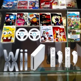 Wii + Juegos y Accesorios