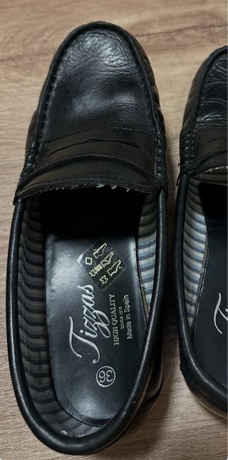 Mocasines niño piel negro TIGGAS talla 36