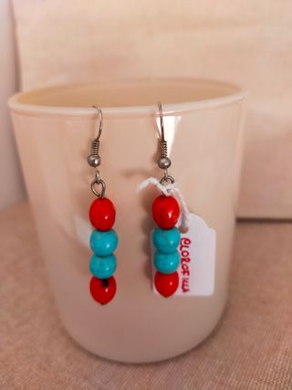 Pack 3 Pendientes Piedras Naturales