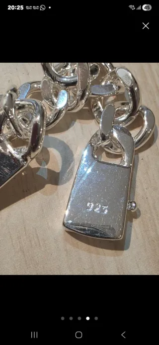 Pulsera esclava de plata