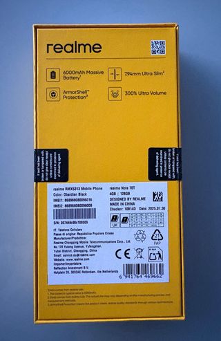 Smartphone Realme Note 70T