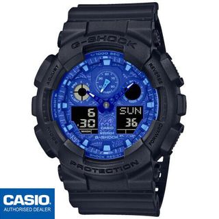 Casio G-Shock GA-100BP-1AER Negro/Azul