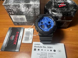 Casio G-Shock GA-100BP-1AER Negro/Azul