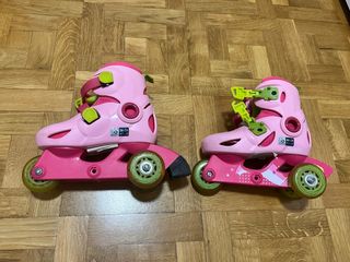 Patines rosas Oxelo talla 26-28
