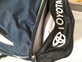 Zaino promozionale Toyota blu e argento