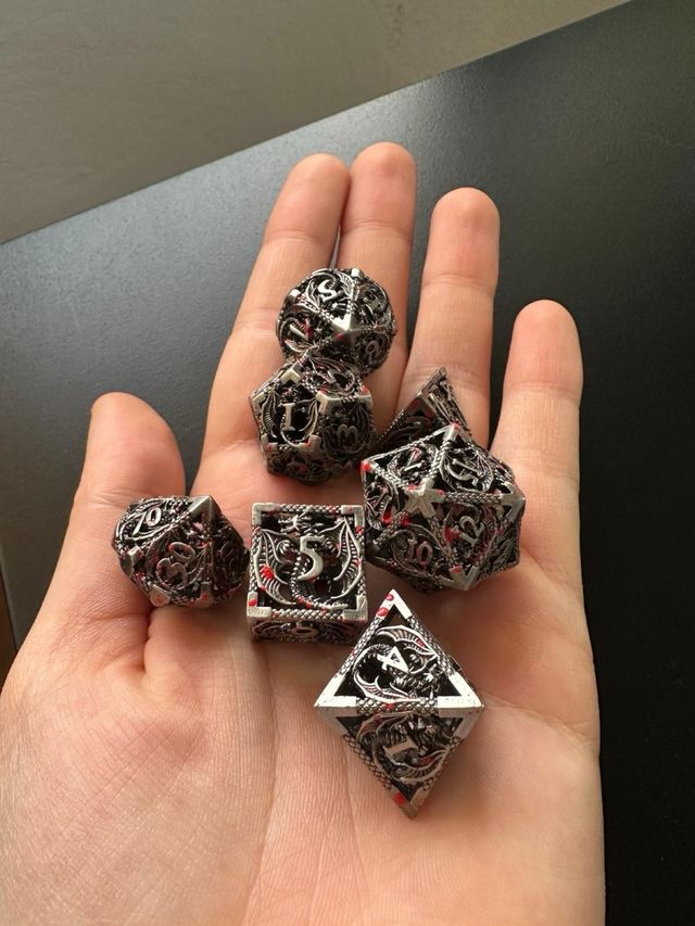 Set Dadi Metallo D&D