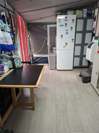 Caravana instalada en camping La Masia, Blanes
