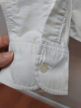 Camisa Oxford Blanca Talla M mujer 