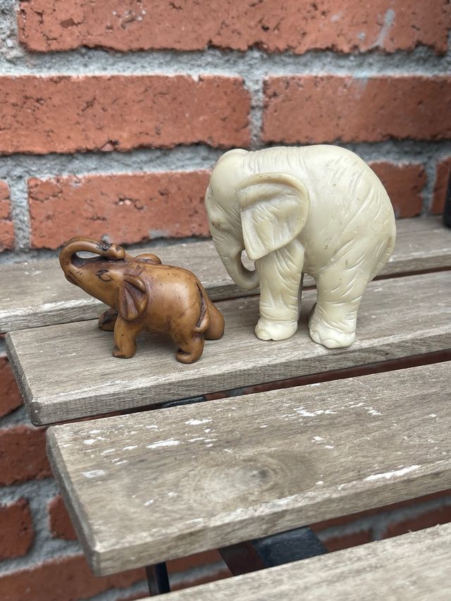 Elefante decorativo de hueso