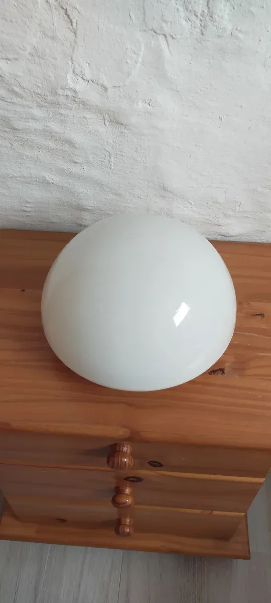 Plafón de cristal blanco