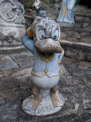 Lote figuras piedra jardin blancanieves ...