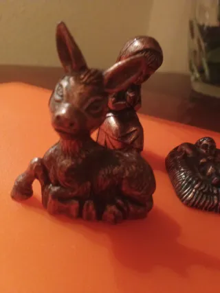 Belén pequeño de bronce