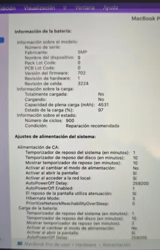MacBook Pro 2013 Plata
