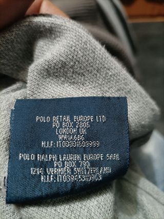 Polo Ralph Lauren Hombre Gris Talla L