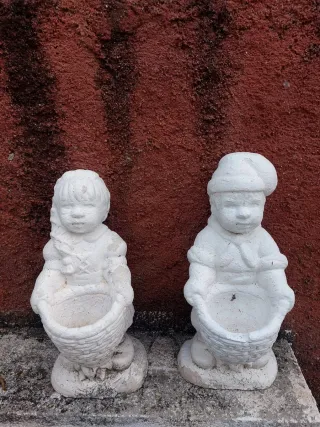 Figuras de piedra para jardín (2 unidades)