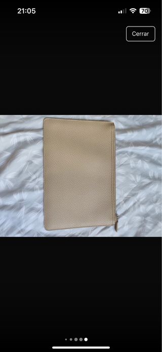 Bolso Tote Lacoste Beige y Negro